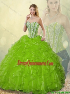 Gorgeous Sweetheart New Style Quinceanera Dresses Beading and Ruffles