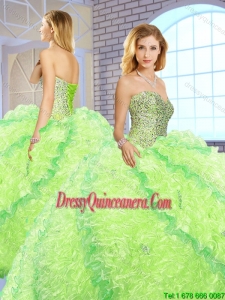 New Arrivals Sweetheart Perfect Quinceanera Gowns with Beading and Ruffles