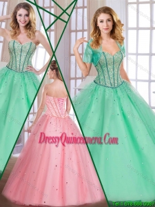 Exclusive Sweetheart 2016 Perfect Quinceanera Dresses with Beading