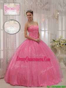 Gorgeous Sweetheart Beading Quinceanera Dresses in Pink