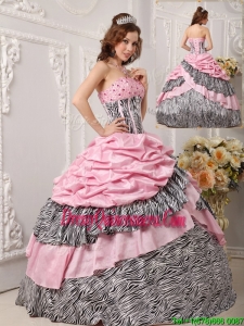 Classic Ball Gown Strapless Quinceanera Dresses in Multi Color