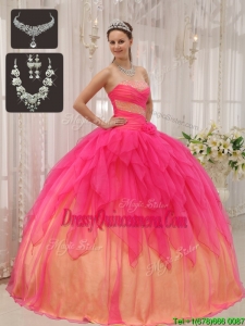 Classic Ball Gown Strapless Quinceanera Dresses with Beading