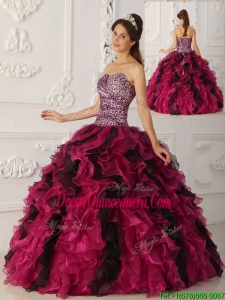 Designer Multi Color Ball Gown Floor Length Quinceanera Gowns