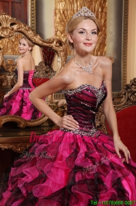 Designer Ball Gown Sweetheart Beading and Ruffles Quinceanera Gowns