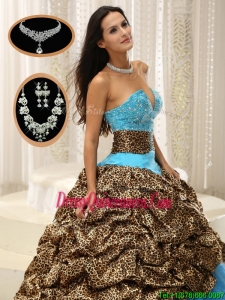 Designer Sweetheart Quinceanera Gowns with Beading and Pick Ups