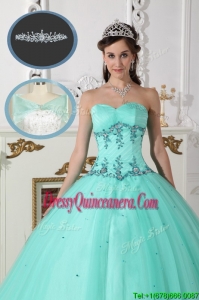 DesignerGreen Sweetheart Quinceanera Gowns with Beading
