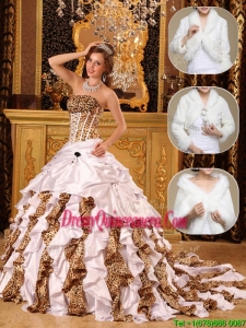 Exclusive White Quinceanera Dresses with Beading and Ruffles