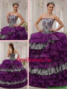 Exclusive New Sweetheart Beading Quinceanera Dresses in Purple