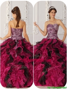 Fabulous Ball Gown Floor Length Quinceanera Dresses in Multi Color