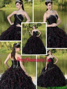 Fabulous Beading Sweetheart Quinceanera Dresses with Ruffles Layered