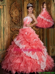 Luxurious Ball Gown Floor Length Ruffles Sweet 16 Dresses