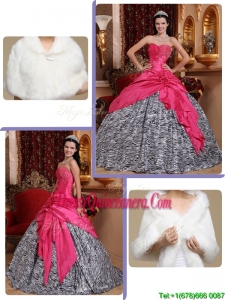 Luxurious Hot Pink Ball Gown Sweetheart Sweet 16 Dresses
