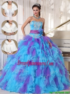 Luxurious Strapless Sweet 16 Dresses with Beading and Appliques
