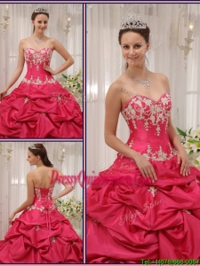 2016 Formal Sweetheart Appliques and Pick Ups Quinceanera Dresses