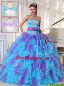 Classical Strapless Beading and Appliques Quinceanera Dresses