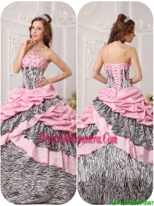 Pretty Ball Gown Strapless Floor Length Beading Quinceanera Dresses