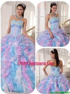 Pretty Sweetheart Ruffles and Appliques Quinceanera Dresses