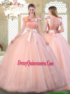 Simple Asymmetrical Quinceanera Dresses with Bowknot