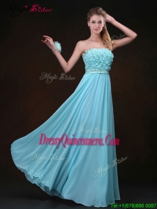 Beautiful Empire Strapless Dama Dresses For Quinceanera with Appliques