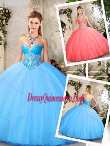 2016 Exclusive Ball Gown Quinceanera Dresses with Beading