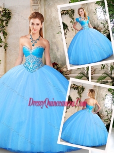Lovely Sweetheart Quinceanera Dresses with Beading for 2016