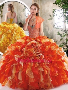 New Style Sweetheart Quinceanera Dresses with Beading and Ruffles for 2016