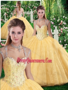 Cute Ball Gown Beading and Appliques Sweet 16 Dresses