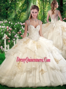 Luxurious Ball Gown Sweet 16 Dresses with Beading and Appliques