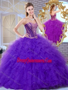 Classic Sweetheart Ruffles and Appliques Sweet 16 Dresses