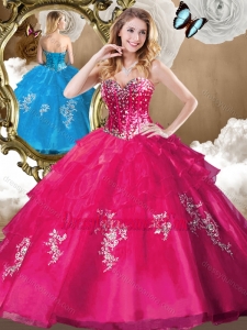 2016 Gorgeous Beading Quinceanera Gowns with Appliques for 2016