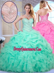 Beautiful Ball Gown Beading and Pick Ups Quinceanera Dresses