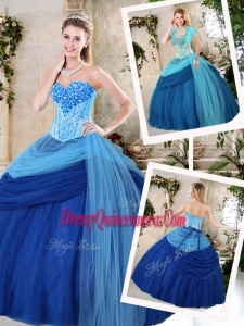 Beautiful Sweetheart Beading Romantic Quinceanera Gowns for Fall