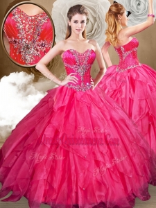 Best Sweetheart Ball Gown Traditional Quinceanera Gowns with Beading and Ruffles