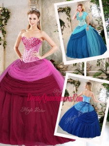 Pretty Ball Gown Beading Traditional Quinceanera Dresses for Fall