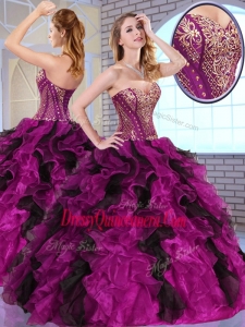 Top Selling Ball Gown Sweet 16 Dresses with Appliques and Ruffles