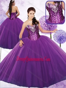 Traditional Ball Gown Quinceanera Dresses with Beading and Sequins