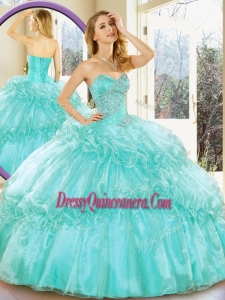 Traditional Sweetheart Quinceanera Gowns with Beading and Ruffled Layers for Summer
