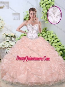 Beautiful Ball Gown Quinceanera Gowns with Beading and Pick Ups