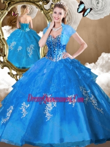 Perfect Ball Gown Sweet 16 Dresses with Beading and Appliques