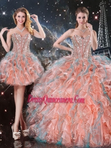 Fashionable Ball Gown Sweetheart Detachable Sweet 16 Skirts for Fall