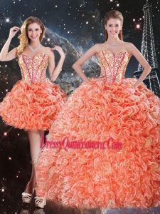 Pretty Detachable Sweetheart Beading and Ruffles Quinceanera Skirts