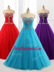 2016 Custom Made Quinceanera Dresses with Beading