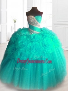 2016 Lovely Custom Made Sweet 16 Dresses with Hand Made Flowers