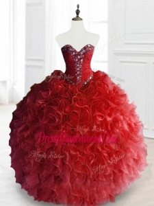 Exquisite Custom Made Quinceanera Dresses with Beading and Ruffles