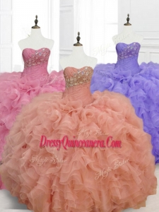 Low Price Ball Gown Custom Made Quinceanera Dresses with Beading