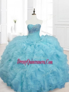 Cheap Custom Made Sweet 15 Dresses with Beading and Ruffles