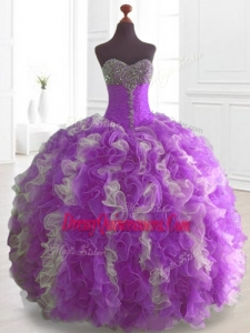 Elegant Multi Color Custom Made Quinceanera Dresses with Beading and Ruffles