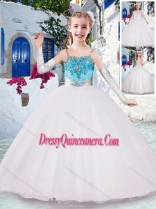 Fashionable Spaghetti Straps Mini Quinceanera Dresses with Appliques and Beading