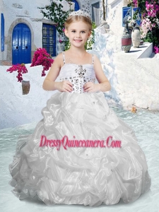 2016 Beautiful Spaghetti Straps Mini Quinceanera Dresses with Beading and Bubles