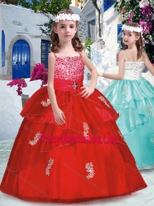 Luxurious Spaghetti Straps Mini Quinceanera Dresses with Appliques and Beading